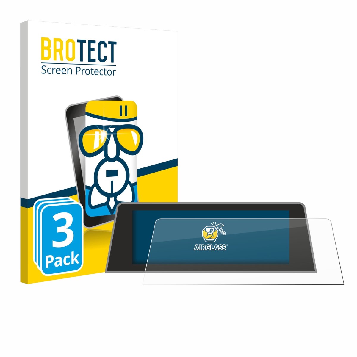 Screenprotector 3 Stuks voor BMW X3 G01 G3X Facelift ab 2021 Beschermglas transparant