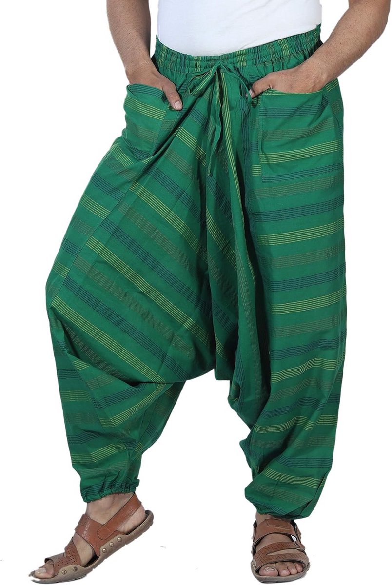 Comfortabele Harem Yoga Broek voor Heren en Dames - Katoen