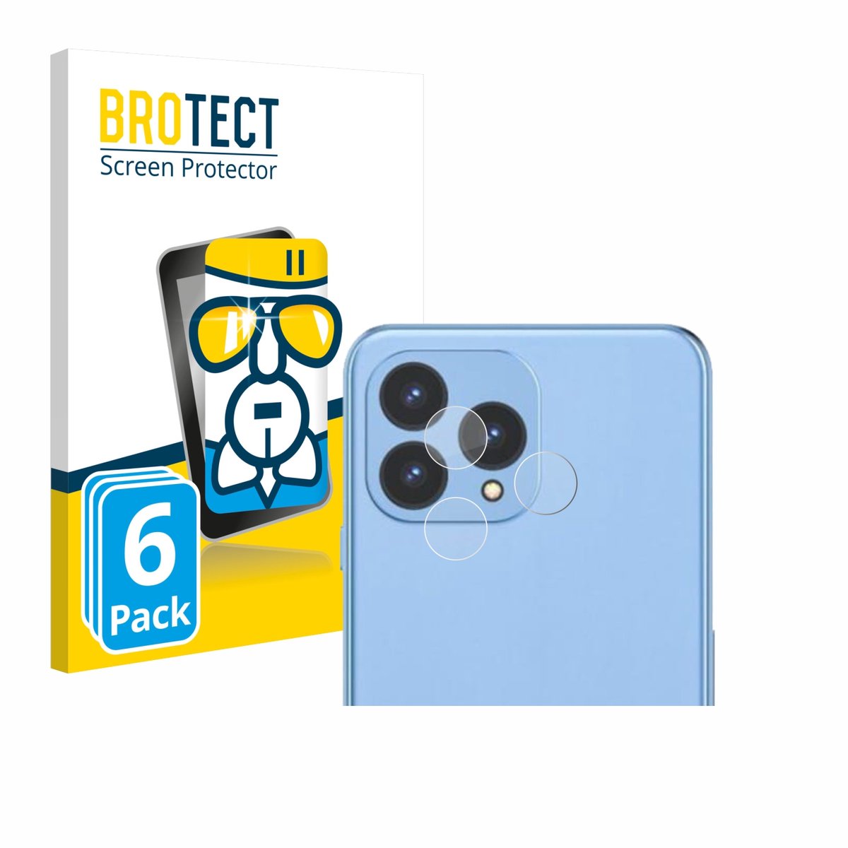 Screenprotector 6 Stuks voor Cubot P80 (ALLEEN Camera) Beschermglas transparant