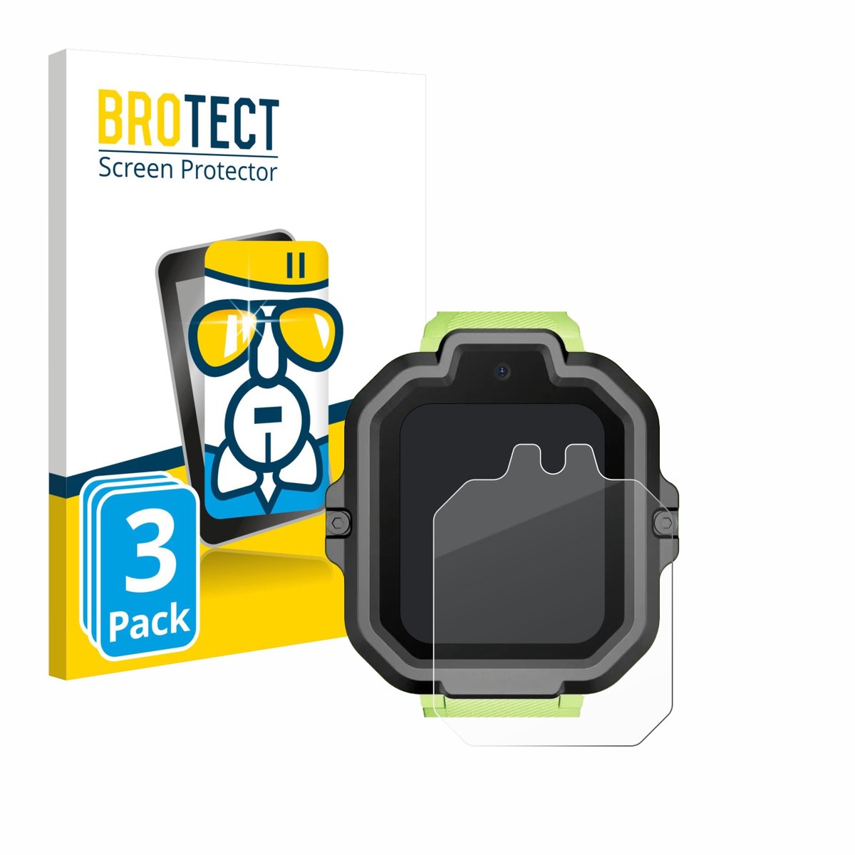 Screenprotector 3 Stuks voor TickTalk 5 Smart Watch Beschermglas transparant