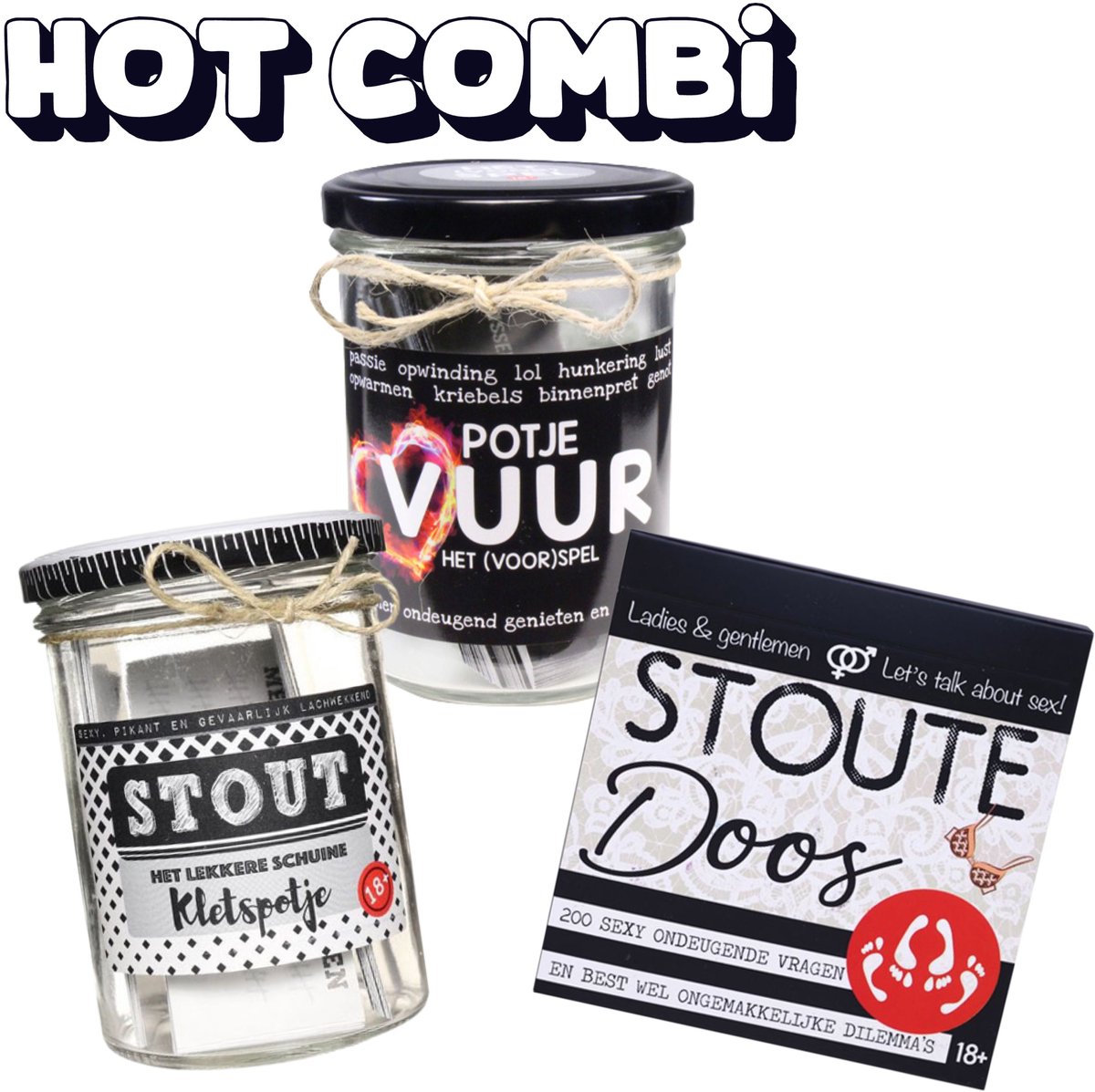 De Kletspot Hot Combi, stoute en ondeugende kletskaartjes en challenges