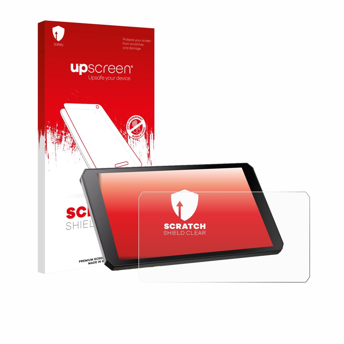 upscreen - Screenprotector voor RiderNav R7M - Folie Beschermfolie transparant
