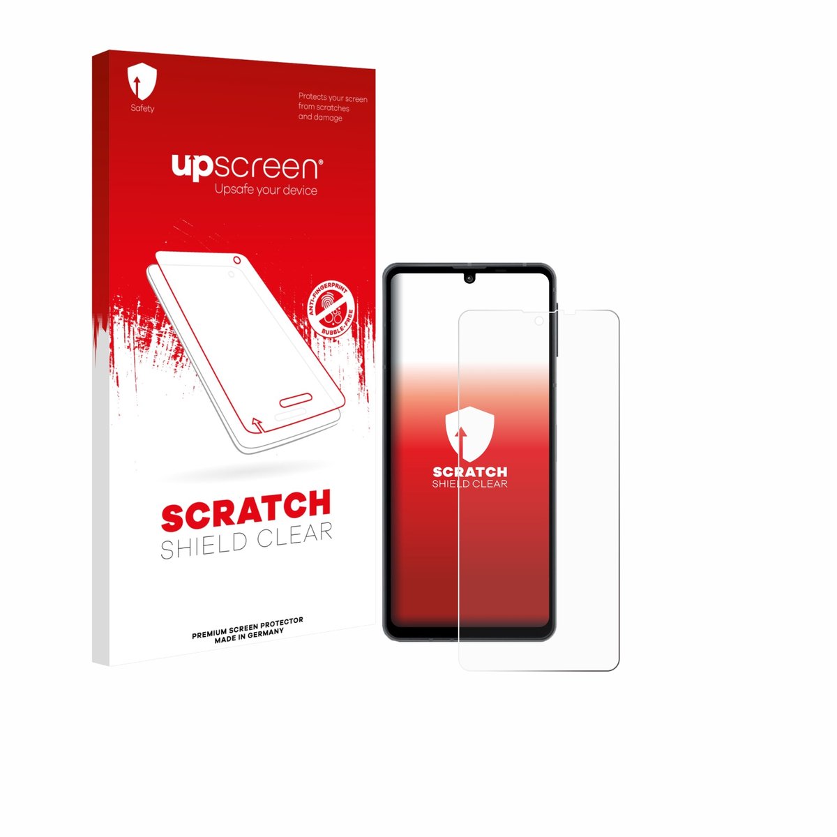 upscreen - Screenprotector voor Sharp Aquos Sense 8 - Folie Beschermfolie transparant