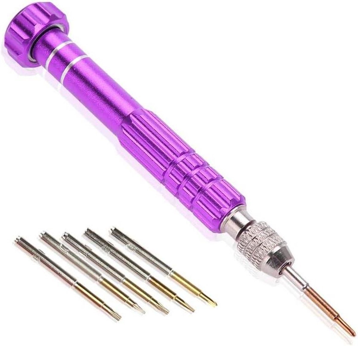 Schroevendraaier Set met 5 Bits voor Reparatie van Elektronica - Laptop, iPad, Mobiele Telefoon, Bril, Horloge - Elektronisch Gereedschap