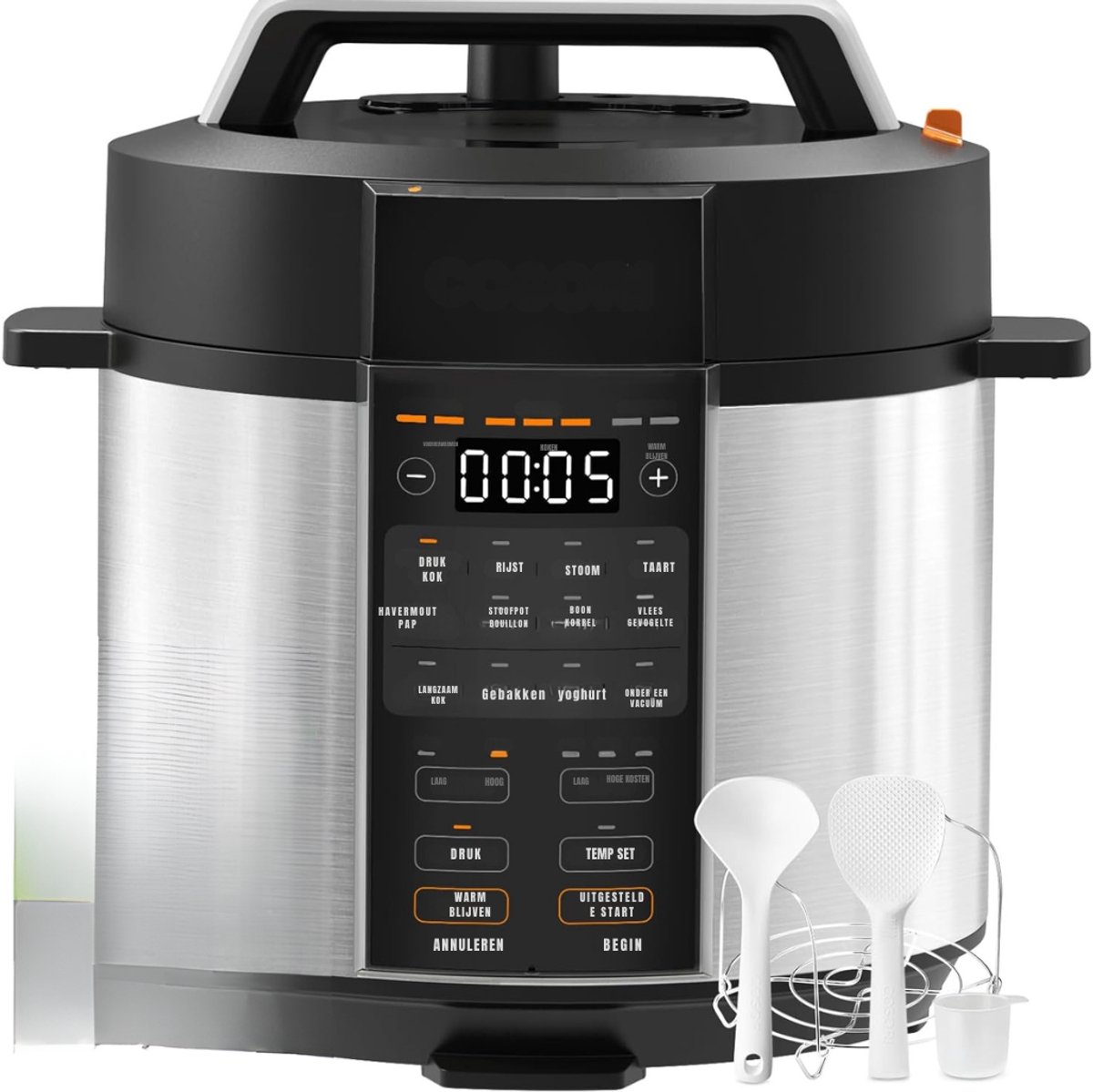 Florixa® Multicooker - Multicookers - Zwart - 38cm x 33cm x 33cm