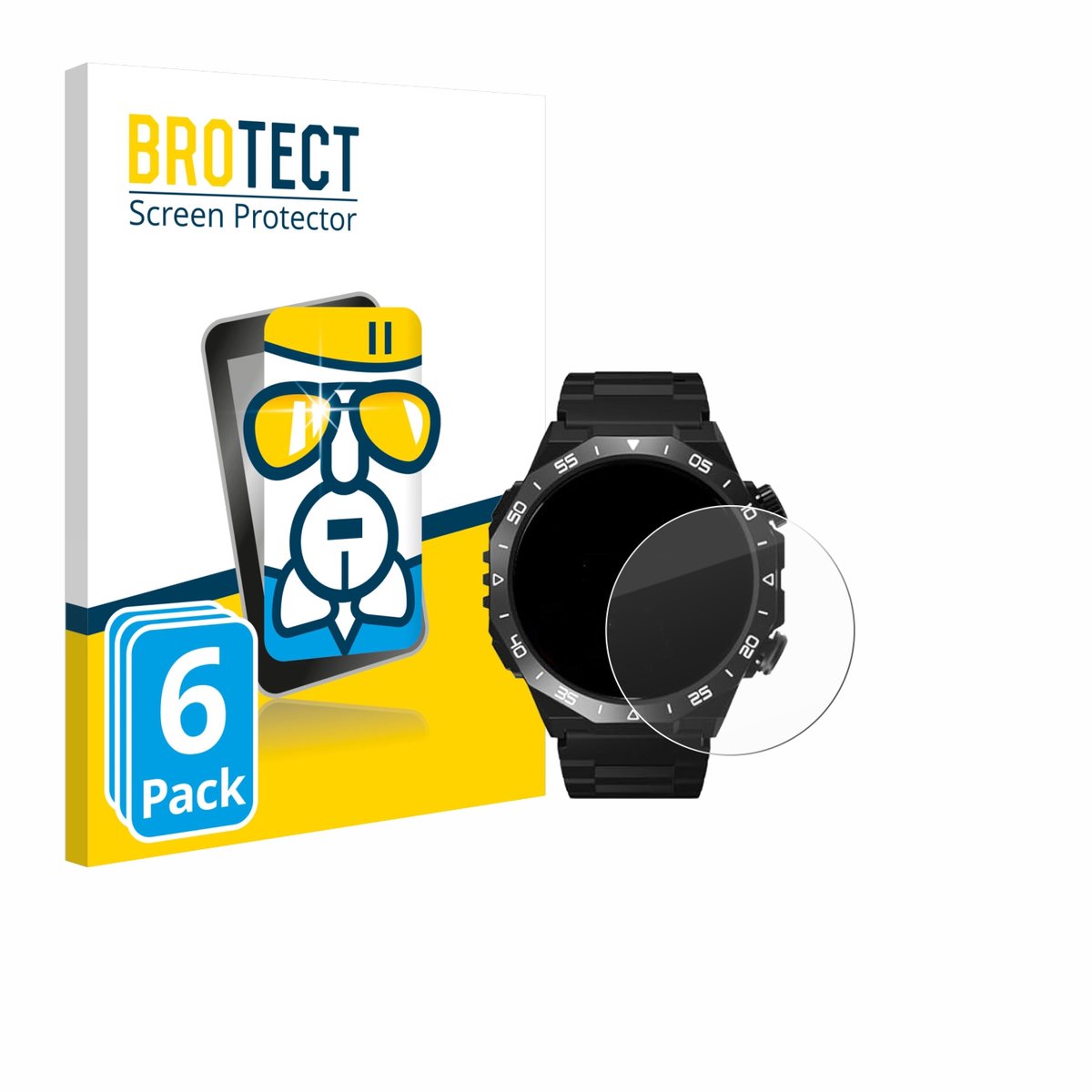 Screenprotector 6 Stuks voor HOIFA S11 1.39" Beschermglas transparant