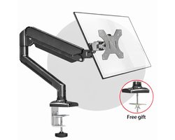 IMENGINE® Monitor Arm – monitor arm 1 scherm - Monitor beugel voor 13 t/m 32 Inch - monitor arm gasveer - Ergonomisch & Ruimtebesparend – Zwart