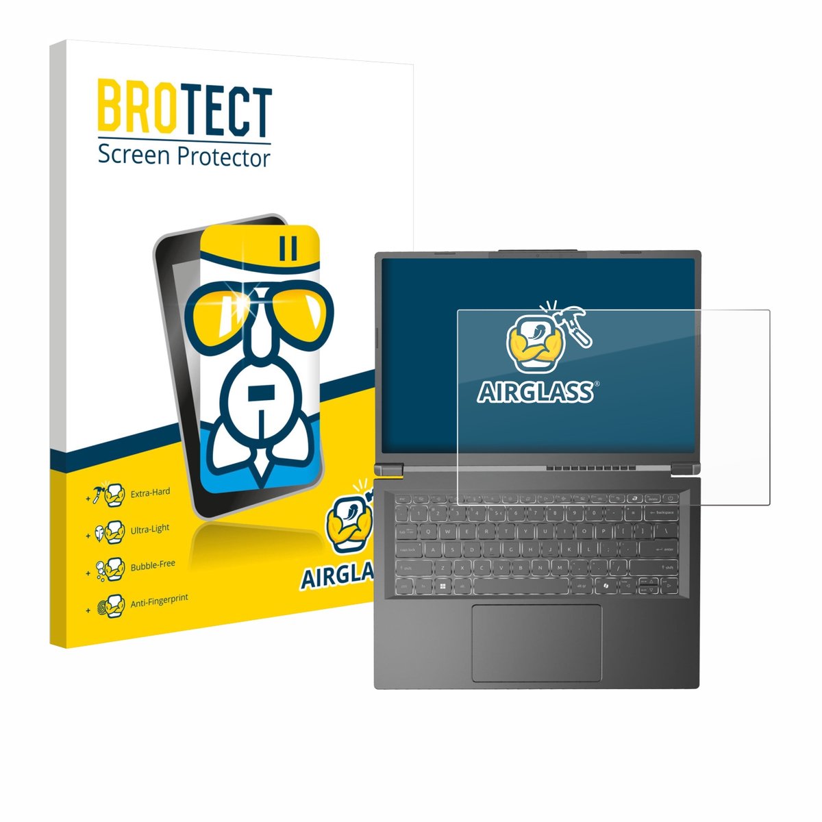 Screenprotector voor Acer Aspire 14 AI Beschermglas transparant