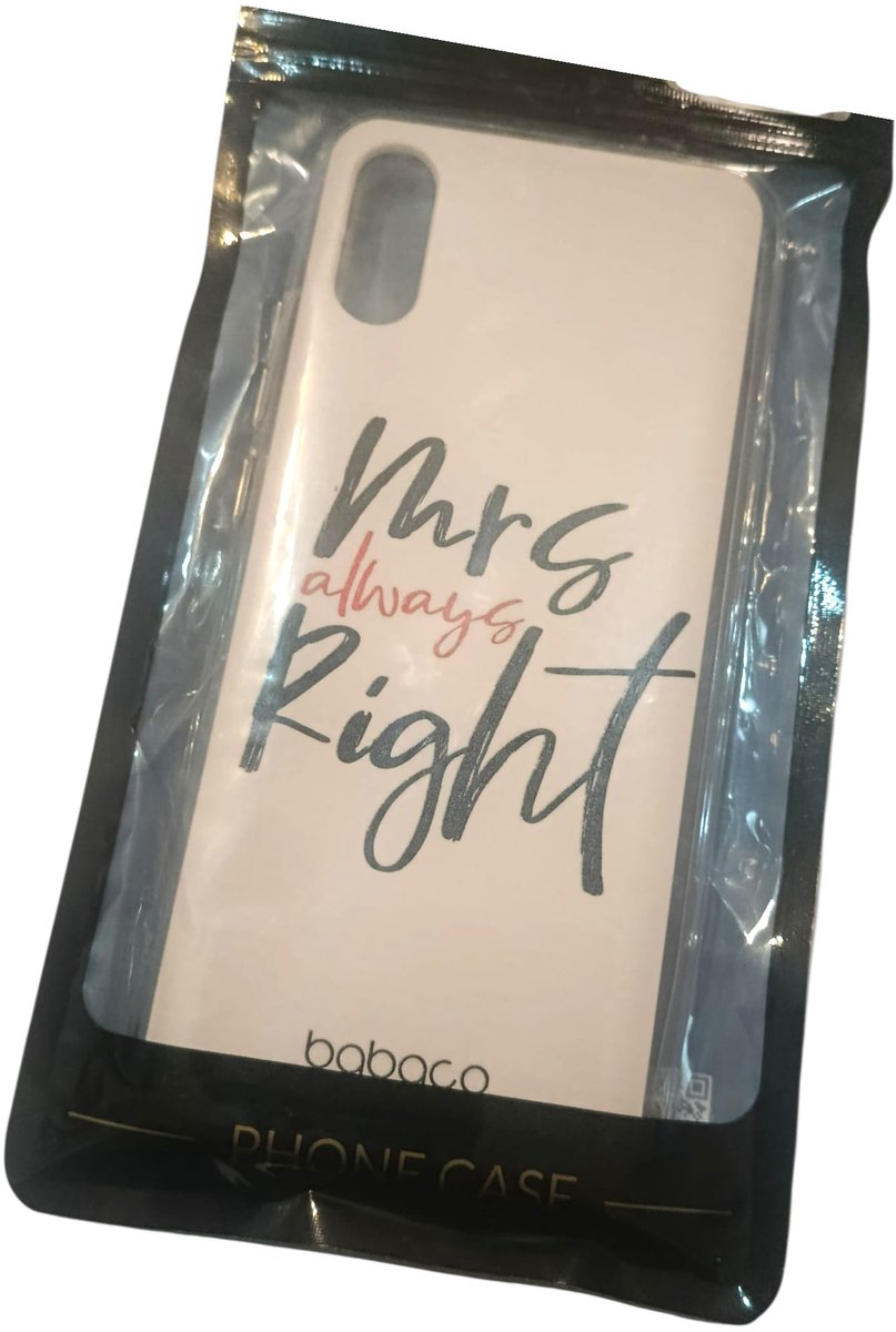 Telefoonhoesje - backcover - Xiaomi Redmi 9A Mrs Always Right - babaco