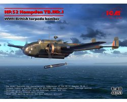 ICM Modelbouwpakket Militaire voertuigen - 48353 HP.52 Hampden TB.Mk.I WWII - Britse Torpedobommenwerper Plastic - 1:48 - Modelbouw