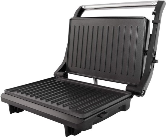 Florixa® Contactgrill Met Uitneembare Platen - Contactgrill - Multi Grill - Zwart/ Grijs - 22cm x 28cm x 8cm — afbeelding 3