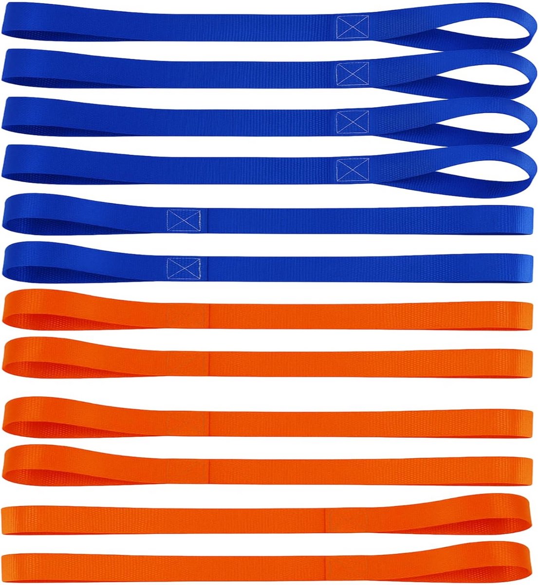 12x Sjorlussen Nylon Spanbanden 40,5 cm voor Motorfiets, Auto en Transport - Max 100 kg
