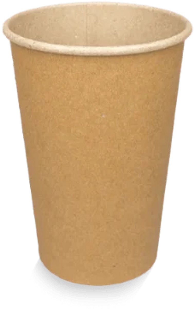 Kartonnen koffiebeker 180cc 7.5oz Kraft - 2500 stuks