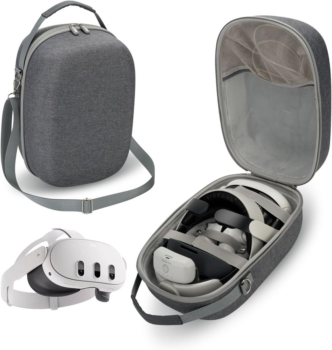 Grote Draagtas voor VR Headset - Hard Shell Reistas Compatibel met Quest 3 Accessoires