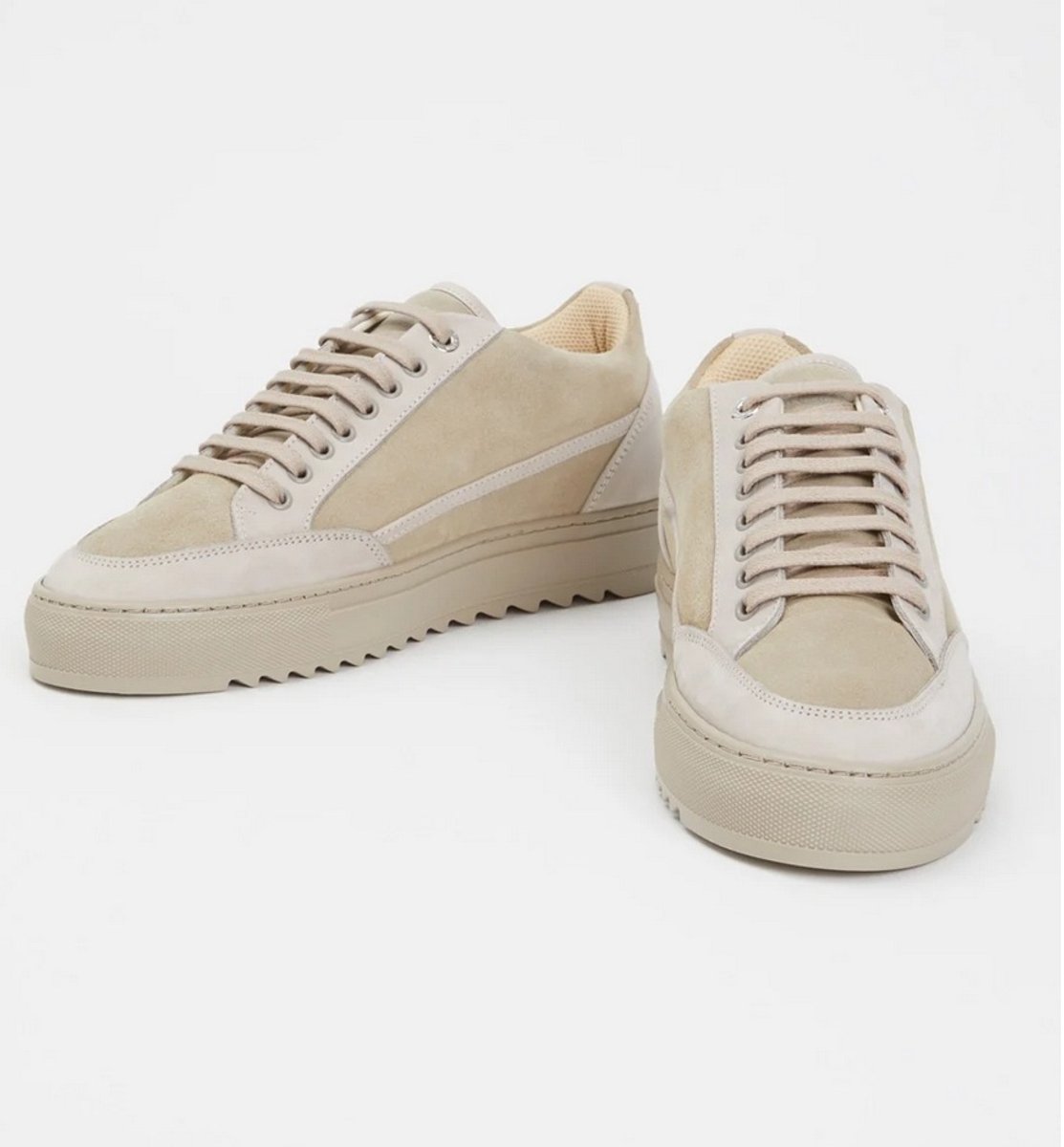 Mason Garments Tia Elementare sneaker van suède met nubuck details - Maat 40