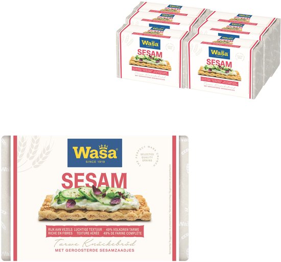 Wasa Sesam Knäckebröd - 6 x 250g