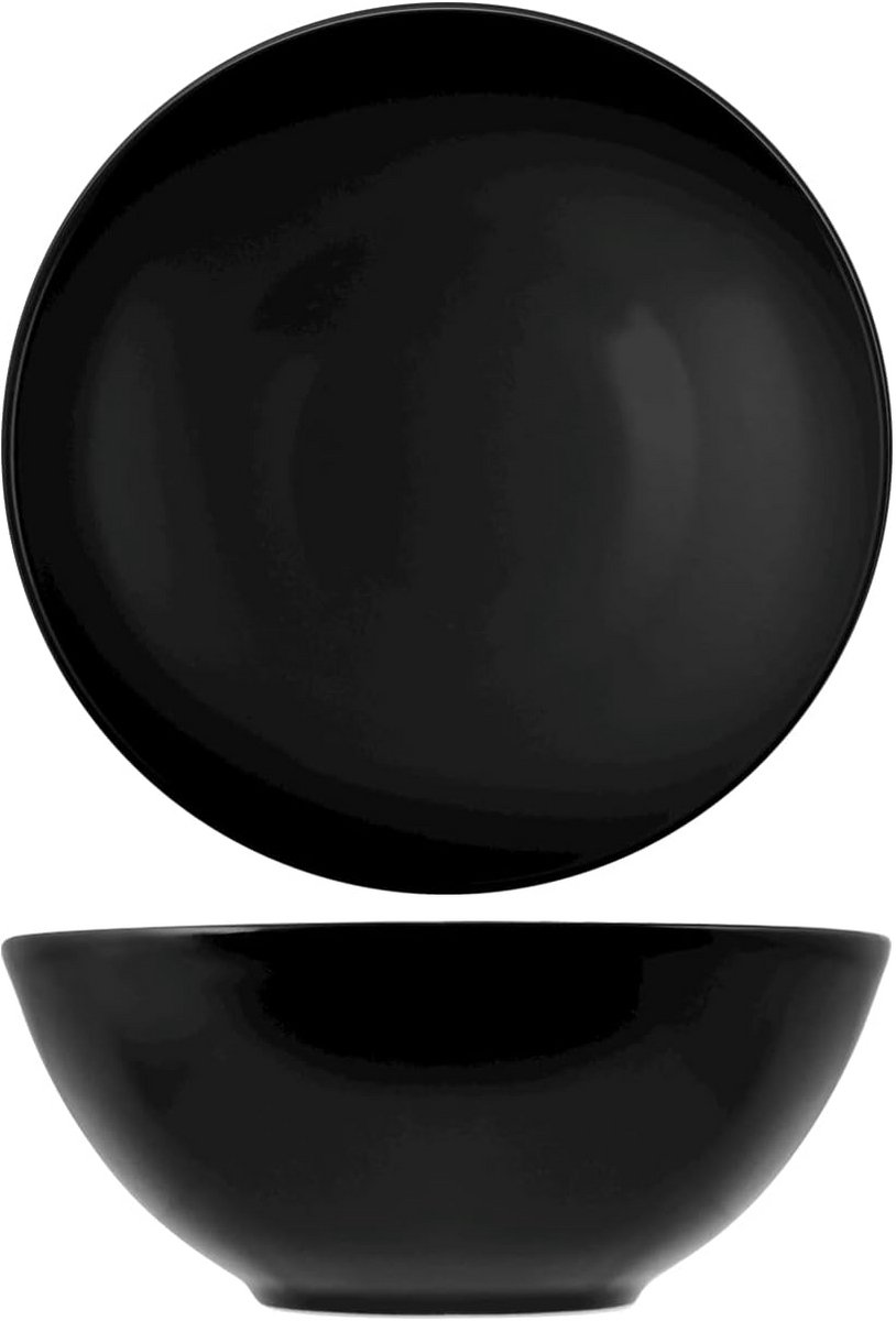 Insalatiera van Steengoed, Diameter 22 cm, Zwart