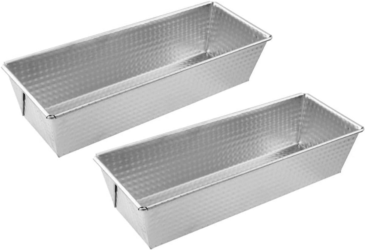 Set van 2 Rechthoekige Bakvormen voor Cake, Brood of Brioche van Vertind Staal