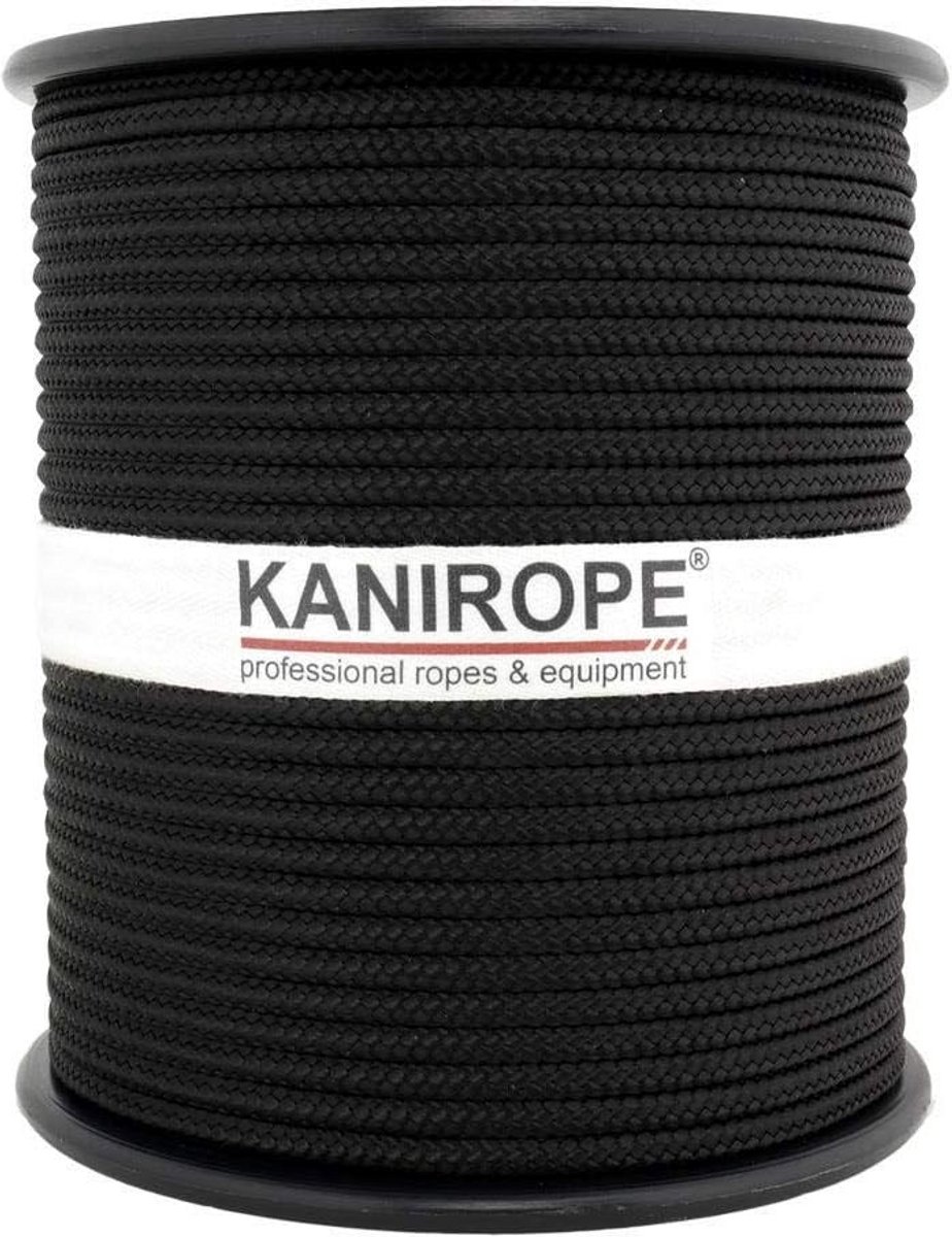 Gevlochten Polypropyleentouw Multibraid 4mm 100m Zwart