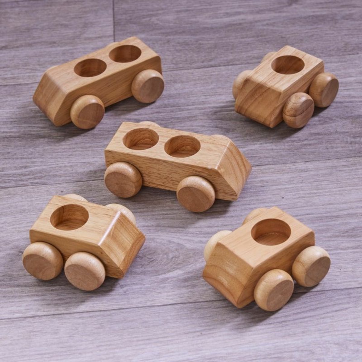 Cosy houten voertuigen wiskunde set - educatief speelgoed voor kinderen.