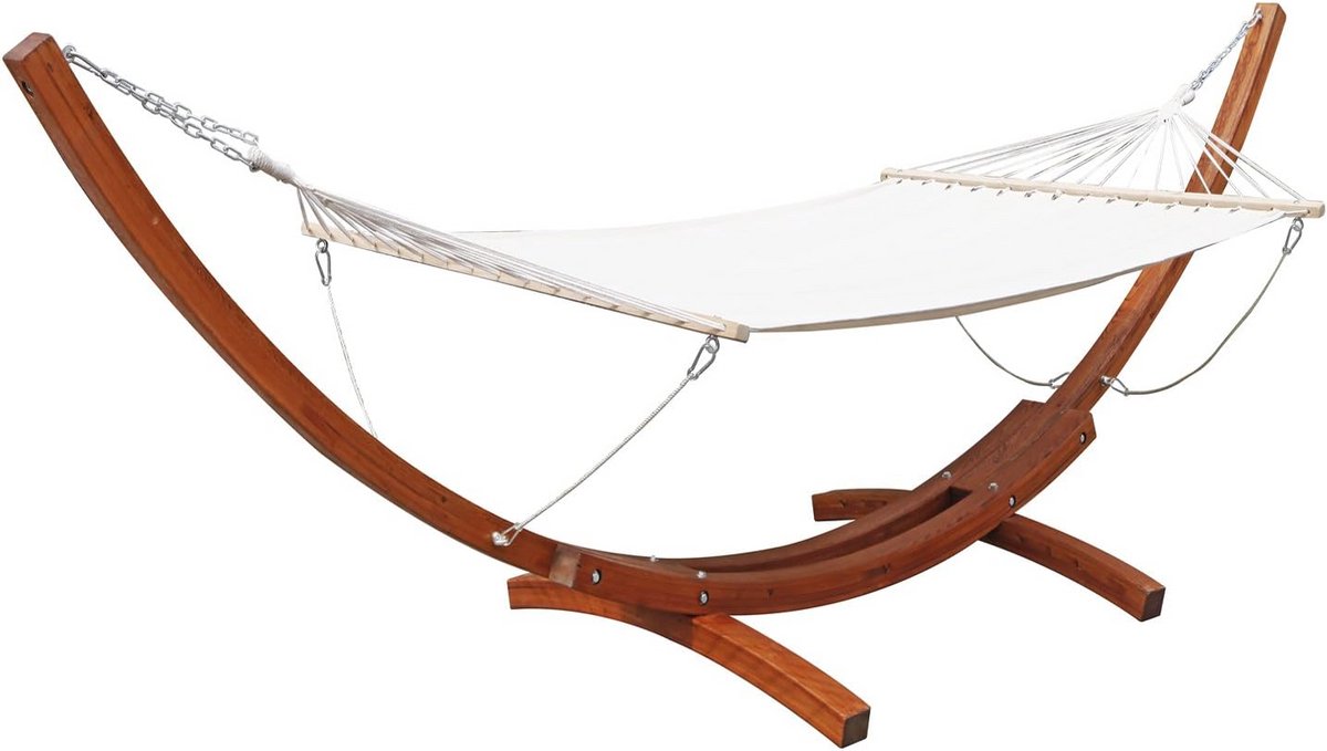 XXL Hangmat met Houten Frame voor Binnen en Buiten - Luxe Ontspanning tot 200 kg