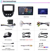 Junsun Autoradio Geschikt Voor Toyota Aygo | 2005 t/m 2014 Accessoires - Android 15 - Achteruitrijcamera - 6GB+128GB, Draadloze CarPlay & Andriod Auto, DAB+, Bluetooth, GPS-Navigatie, 4G & WIFI, RDS, SWC, 10 inch Touchscreen, DSP, Octa-core processor