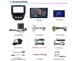 Junsun Autoradio Geschikt Voor Toyota Aygo | 2005 t/m 2014 Accessoires - Android 15 - Achteruitrijcamera - 6GB+128GB, Draadloze CarPlay & Andriod Auto, DAB+, Bluetooth, GPS-Navigatie, 4G & WIFI, RDS, SWC, 10 inch Touchscreen, DSP, Octa-core processor