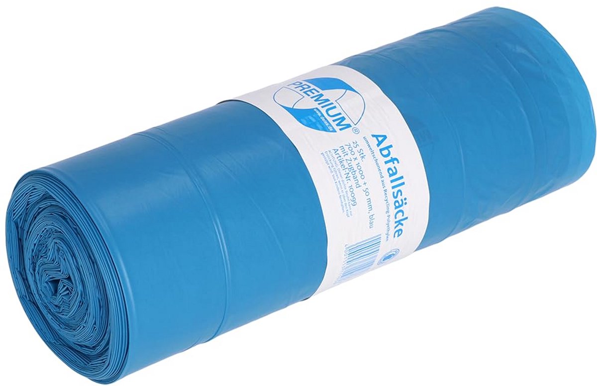 Extra Sterke Vuilniszakken 120 Liter Zwaar Afval Blauw