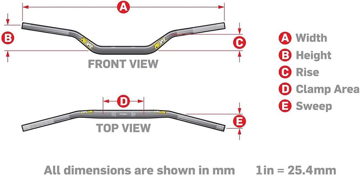Verstelbaar Motor Stuur Zwart - Flexibel en Schokabsorberend - Universeel Geschikt