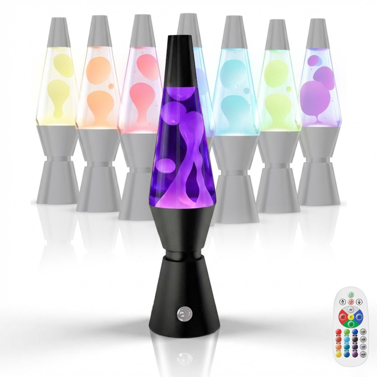 NBAP® Lavalamp voor Kinderen - Plasmalamp Volwassenen - Sfeerlicht - Zwart