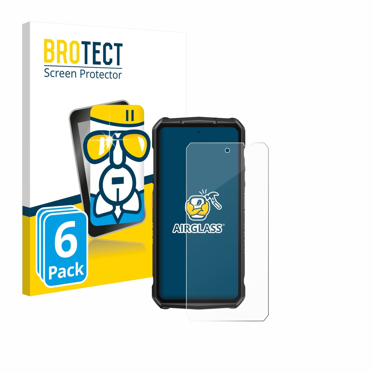 Screenprotector 6 Stuks voor Ulefone Armor 29 Ultra Beschermglas transparant