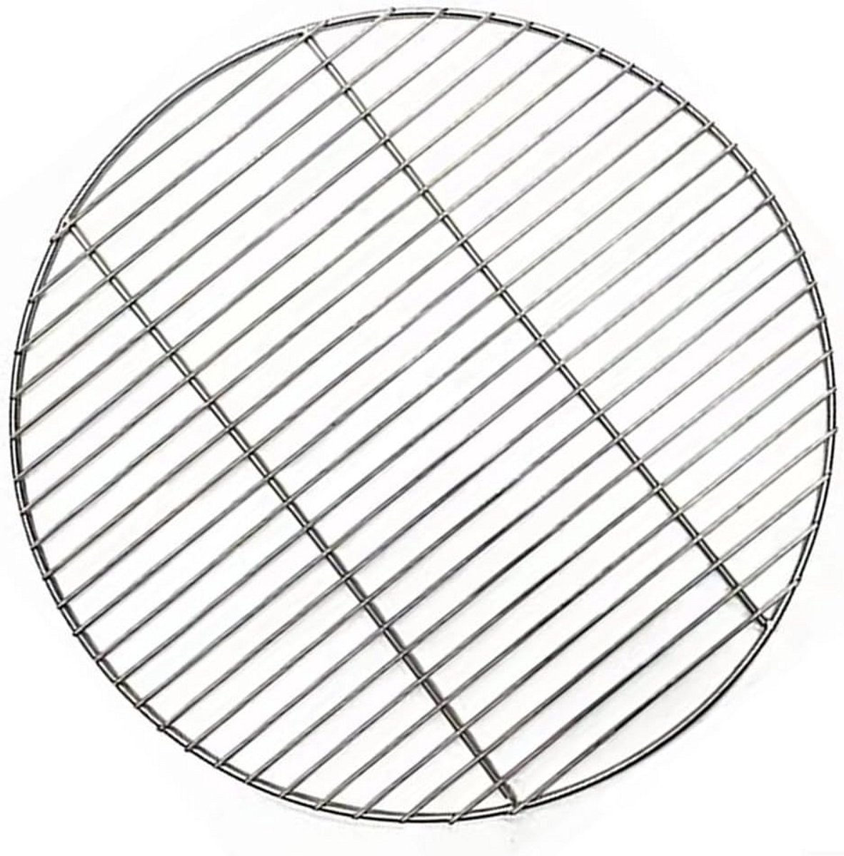 Rond roestvaststalen grillrooster BBQ net voor houtskool barbecue 30 cm