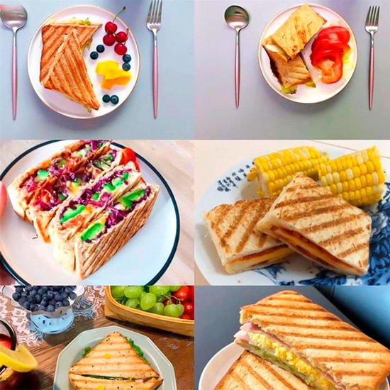 Camping toastie maker voor gasstel dubbelzijdig anti-aanbak van Merkloos — afbeelding 3