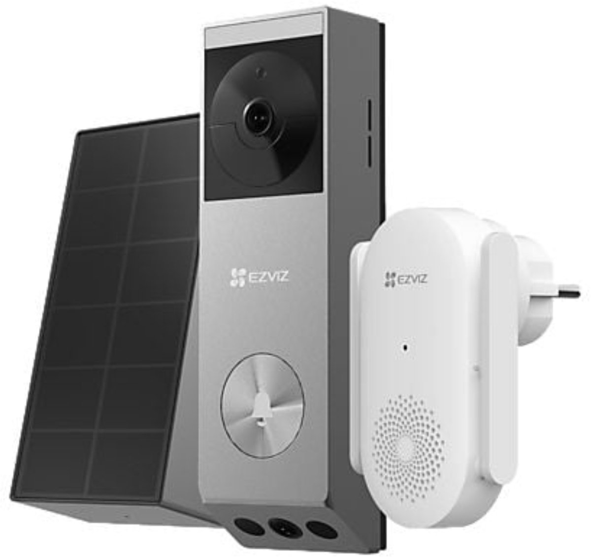 EZVIZ EP3x Pro + CH1 Video Deurbel Set - 2K Dual Lens - EZVIZ - €119,00