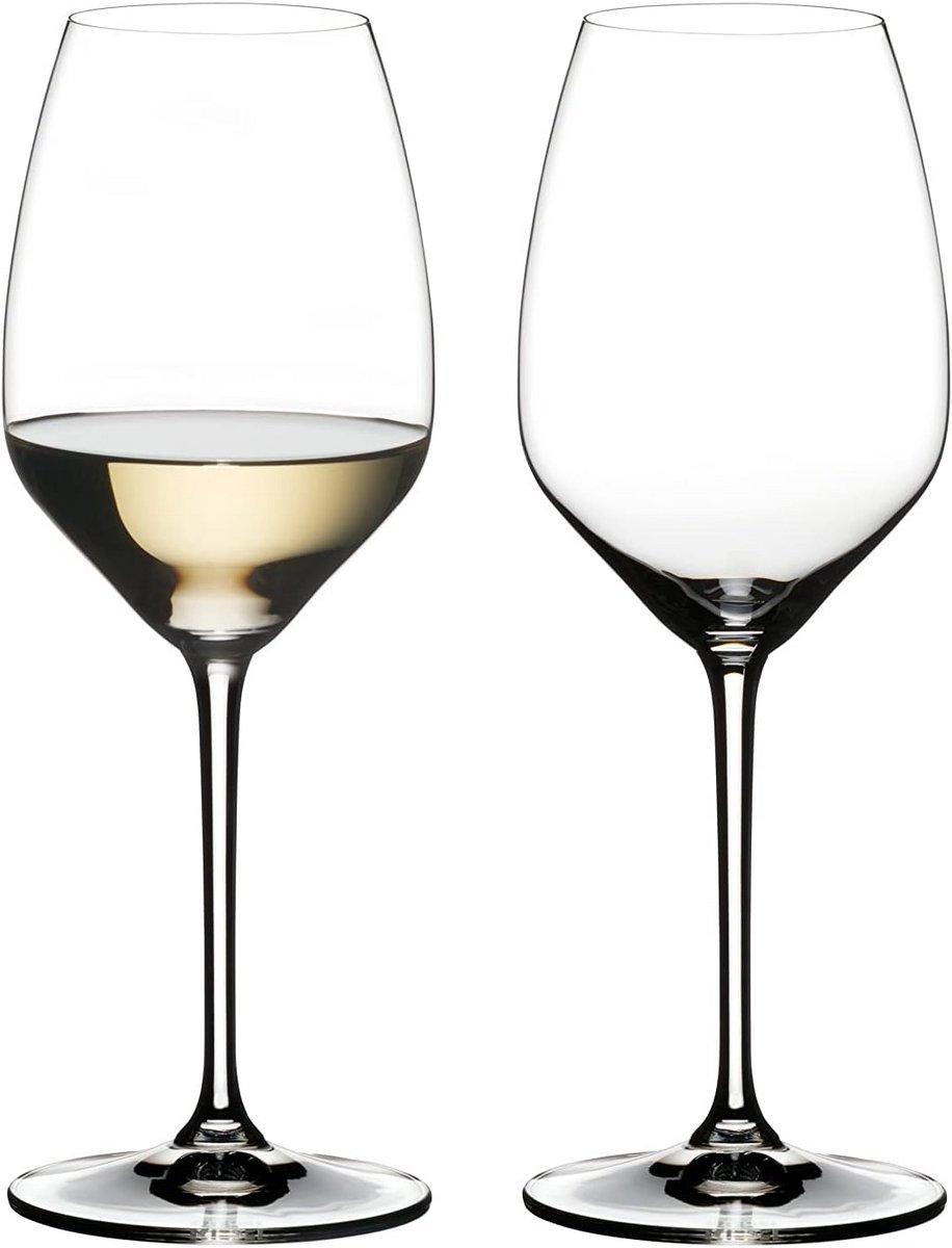 Wijn-glazen Set van 2 voor Droge Witte Wijnen zoals Riesling - Diamantvormig