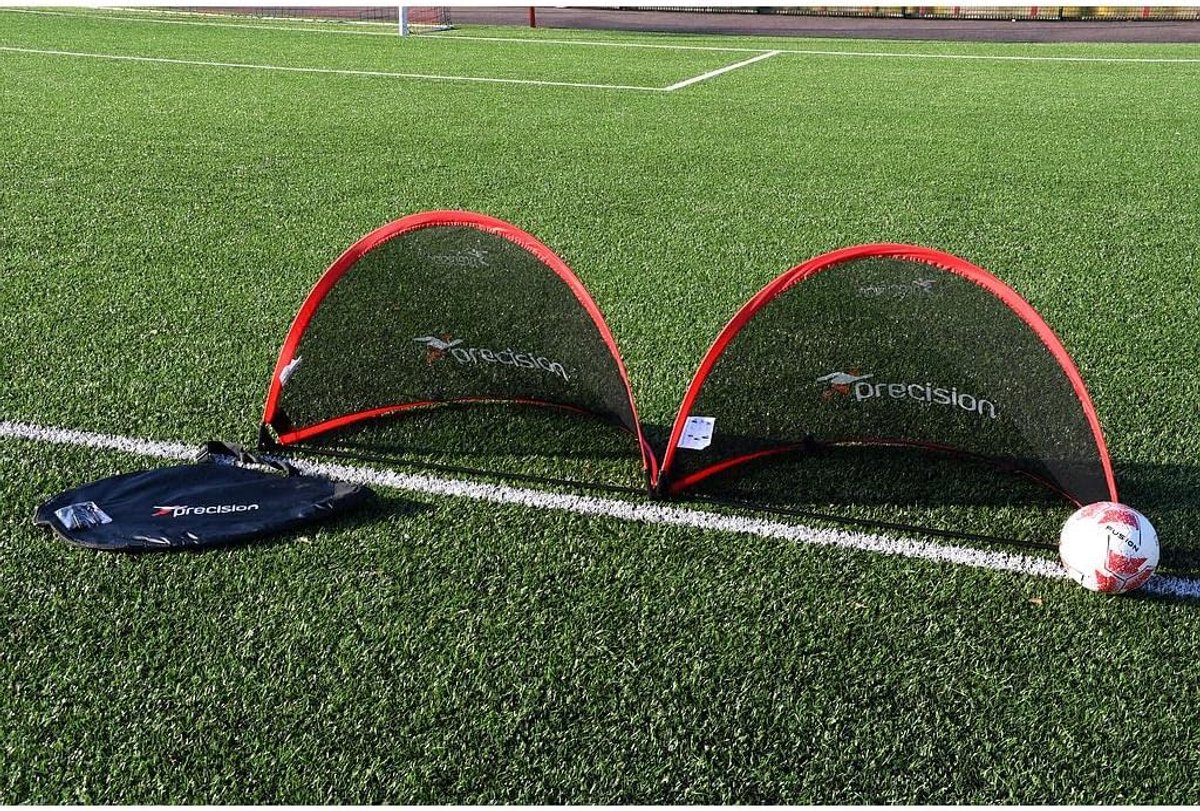 1200x811.jpg Set van 2 Inklapbare Voetbaltrainingsdoelen met Grondpennen - Afbeelding 1