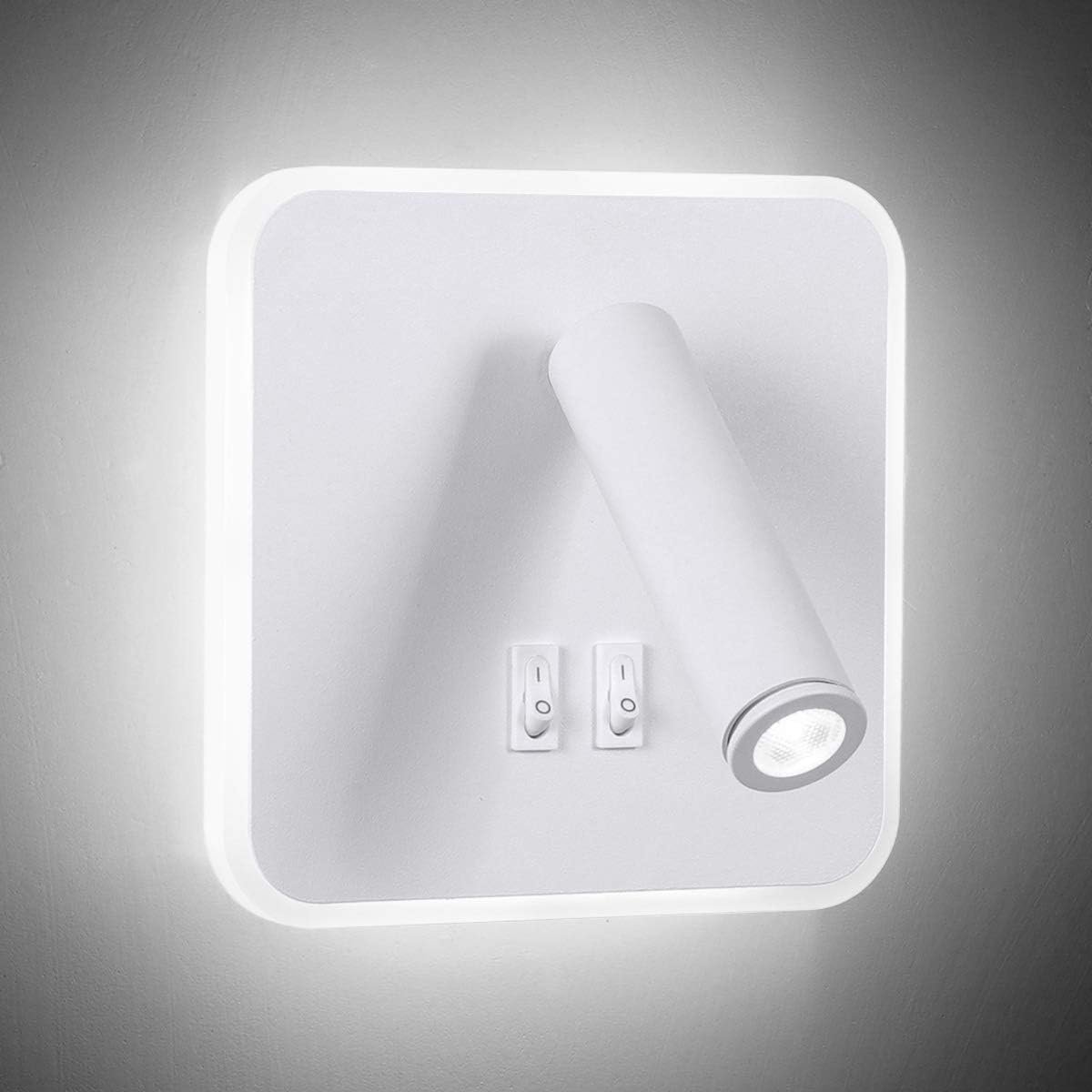 Moderne LED Wandlamp Wit - Draaibare Leeslamp 3W Bed & Woonkamer