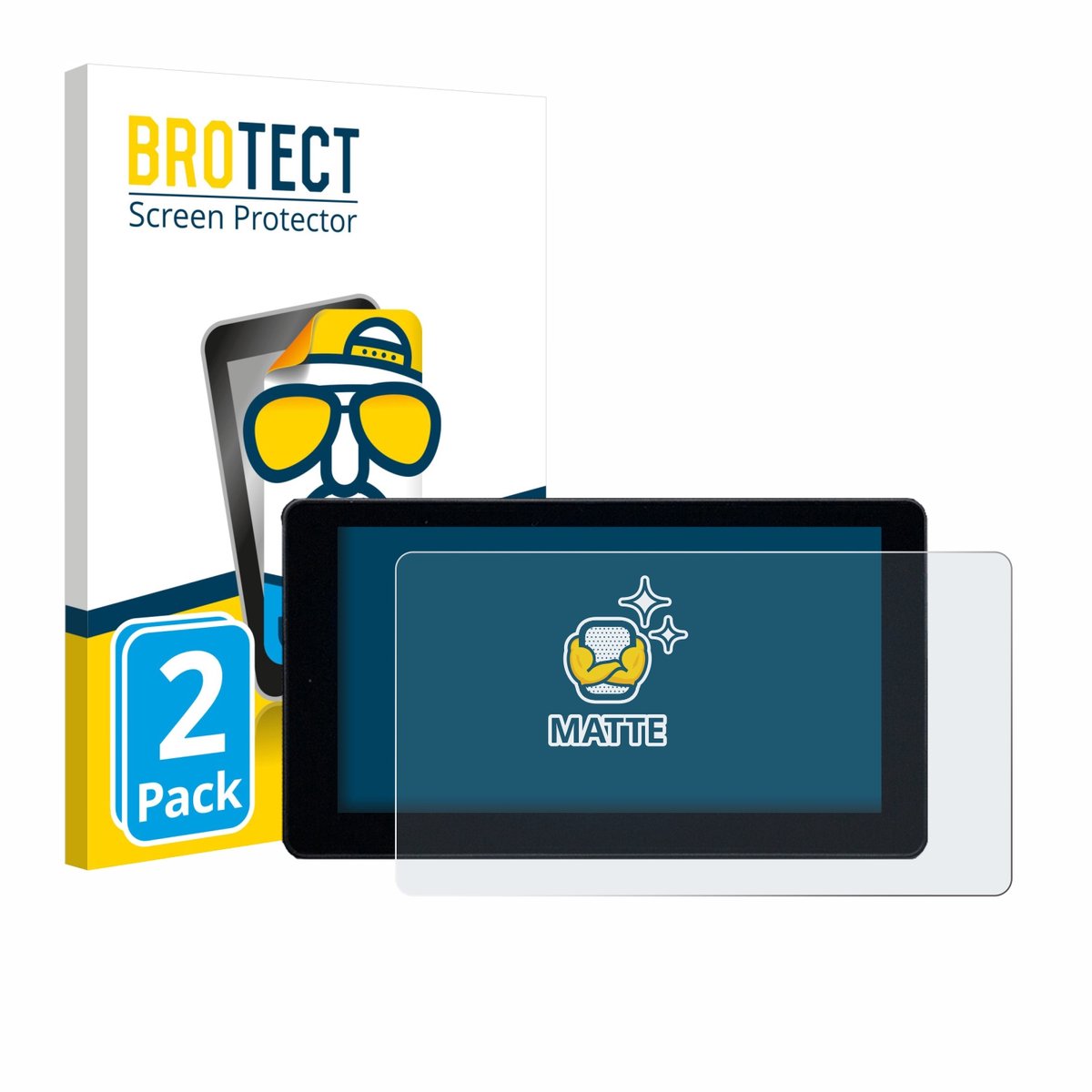 BROTECT - Screenprotector voor Zontes 368 K - Folie Beschermfolie matte 2 Stuks