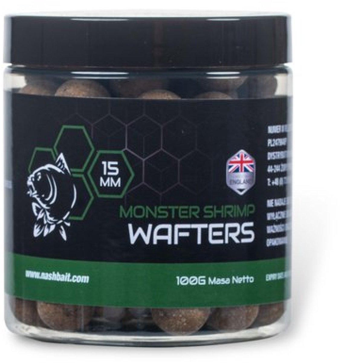 Nash Monster Shrimp Wafters 15mm 100gr