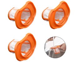 3 stuks Stofzuigerfilters - Filter - Geschikt voor Black & Decker BHHV520BT/BHHV520BFP/BHHV320B/BHHV320J/BHHV520BF/BHHV520JF - Wasbaar - Stof Filter - herbruikbaar - voor Stofzuigen