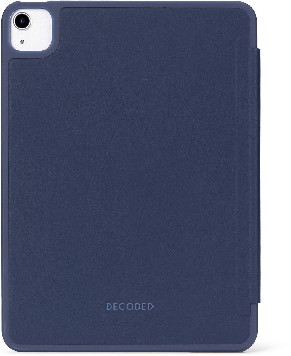 DECODED Siliconen Slim Case voor iPad Air 11 Inch - iPad Hoes - Beschermhoes met Standfunctie, Auto Wake/Sleep, Apple Pencil Compatibel en Magneetsluiting - Blauw