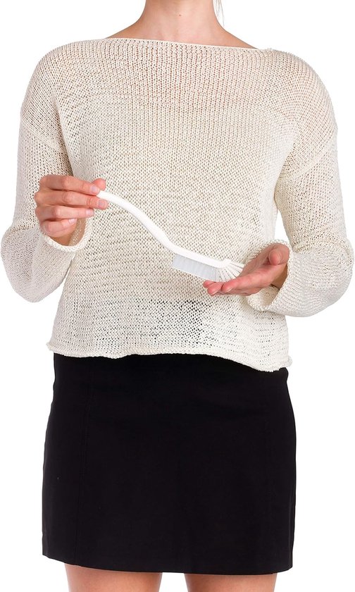 Voegenborstel - Schoonmaakborstel - Sanitair Reinigen - Stevige Nylon Haren - Wit — afbeelding 3
