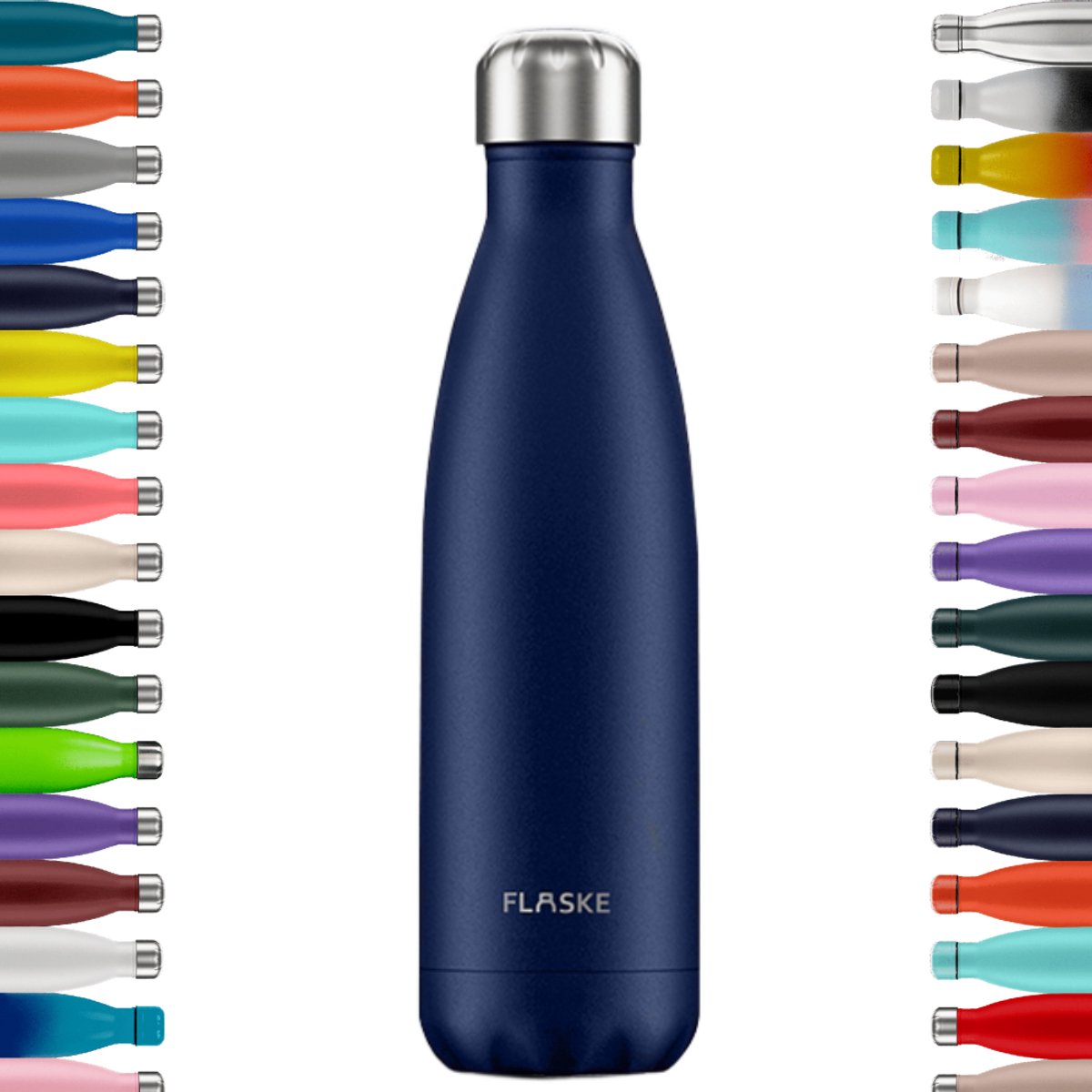 FLASKE Original 500ML - Shade - RVS Drinkfles van 500ML - Geschikt als waterfles, thermosfles en thermoskan