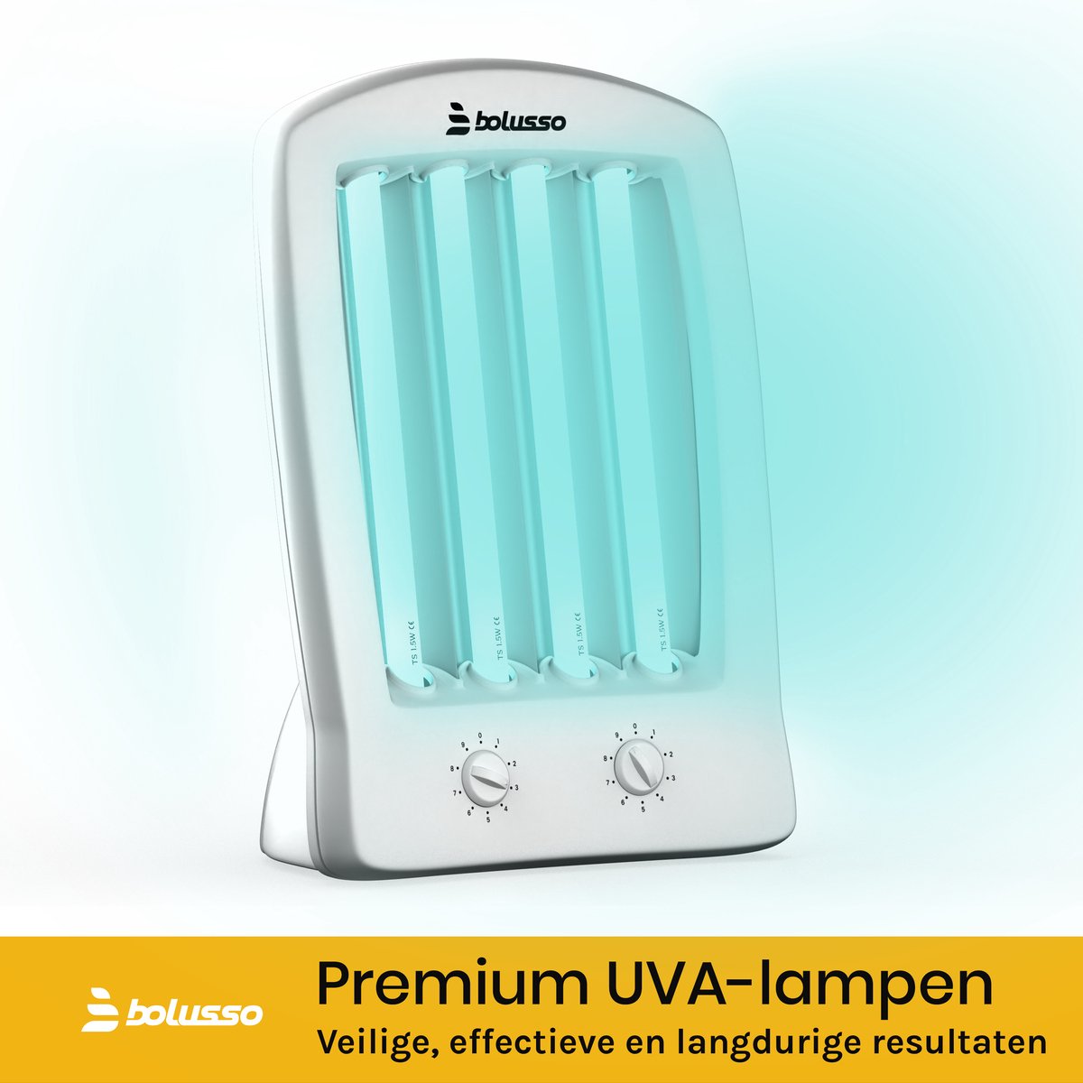 Bolusso Gezichtsbruiner - Gelaatsbruiner incl. 2x Zonnebank Bril - Voor Gezicht en Decolleté - Solarium - Mini Zonnebank - Zelfbruiner Gezicht - Zonnehemel - 2 Kiepstanden – foto 2