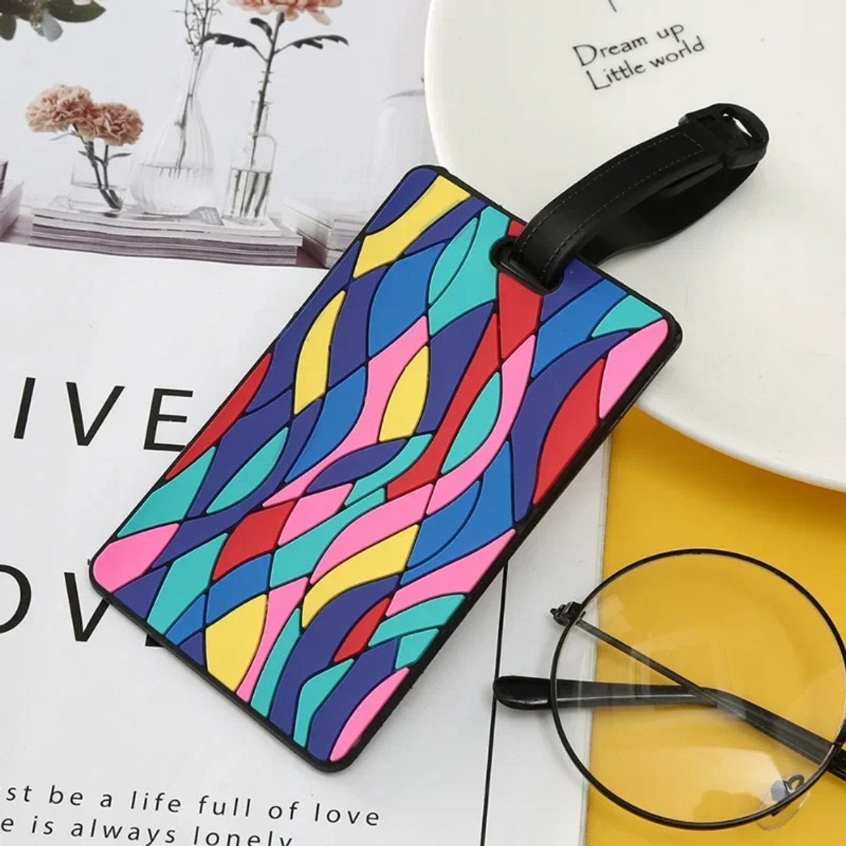WiseGoods Premium Bagagelabel Multicolor - Koffer ID Tags & Adreshouder - Reizen - Reis Accessoires - Bagage Label - Voor Koffer