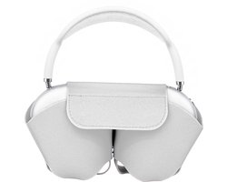 Phreeze Koptelefoon Hoes geschikt voor o.a JBl, Sony, Bose Hoofdtelefoon - Opberghoes - Hygienisch - Headphone Case - Zacht PU leer - Wit