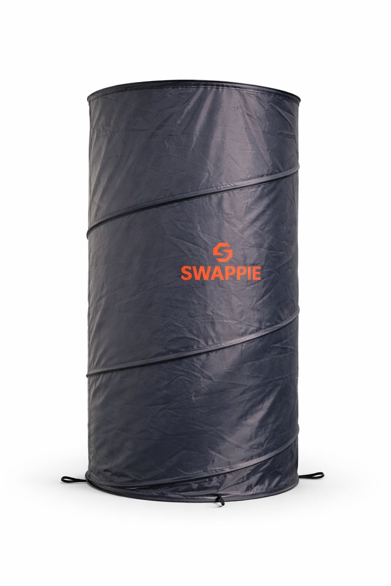 SWAPPIE - Mobiele Omkleedruimte - Pop-up Tent - 1-persoons - Zwart - Waterdicht