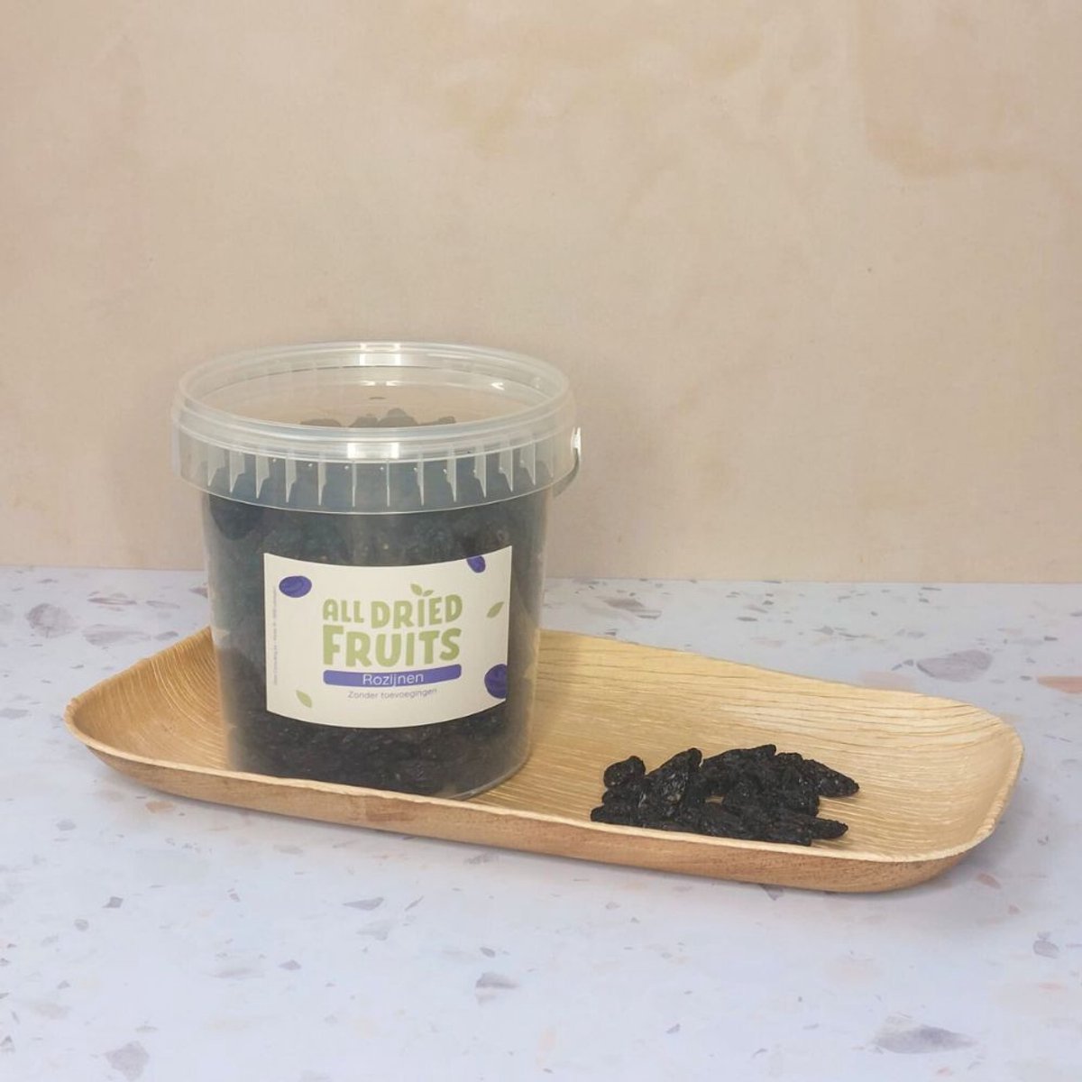 All Dried Fruits - Zwarte rozijnen pitloos - Gezonde fruitsnack - 600 gram