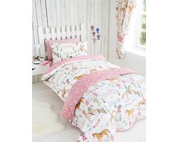 Paard dekbedovertrek - Tweepersoons - Paarden Show Springen - Dekbed - 200 x 200 cm.