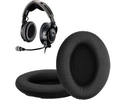 kwmobile 2x oorkussens geschikt voor Bose A20 Aviation Headset - Earpads voor koptelefoon in zwart
